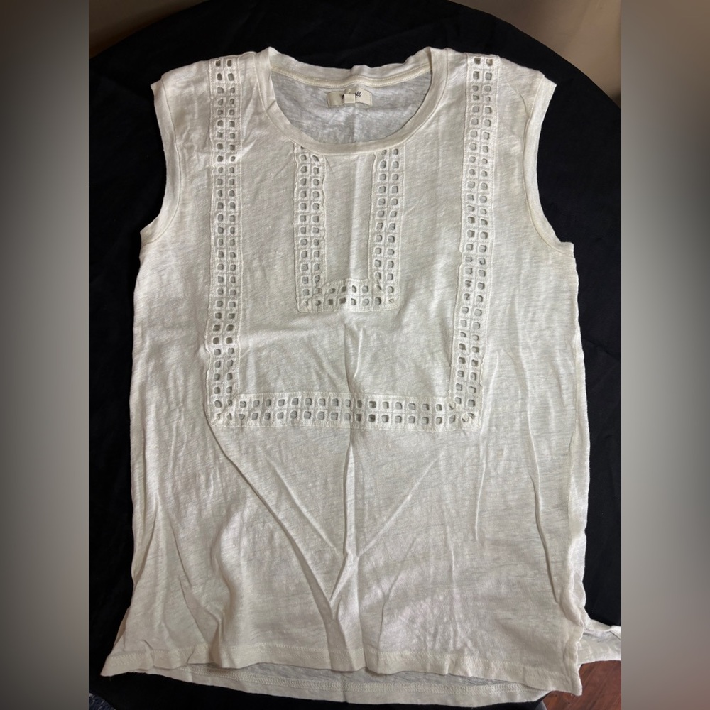 Madewell Women's Sleeveless Top - Cream